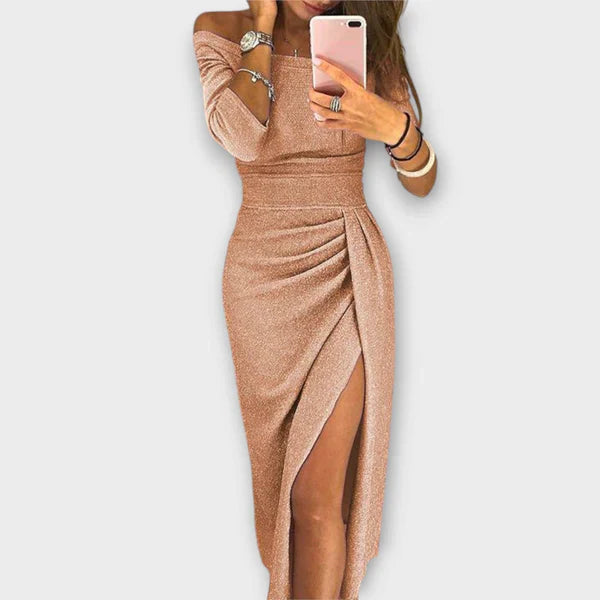 Mila – Elegante Off-Shoulder Jurk