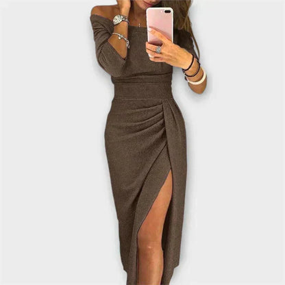 Mila – Elegante Off-Shoulder Jurk