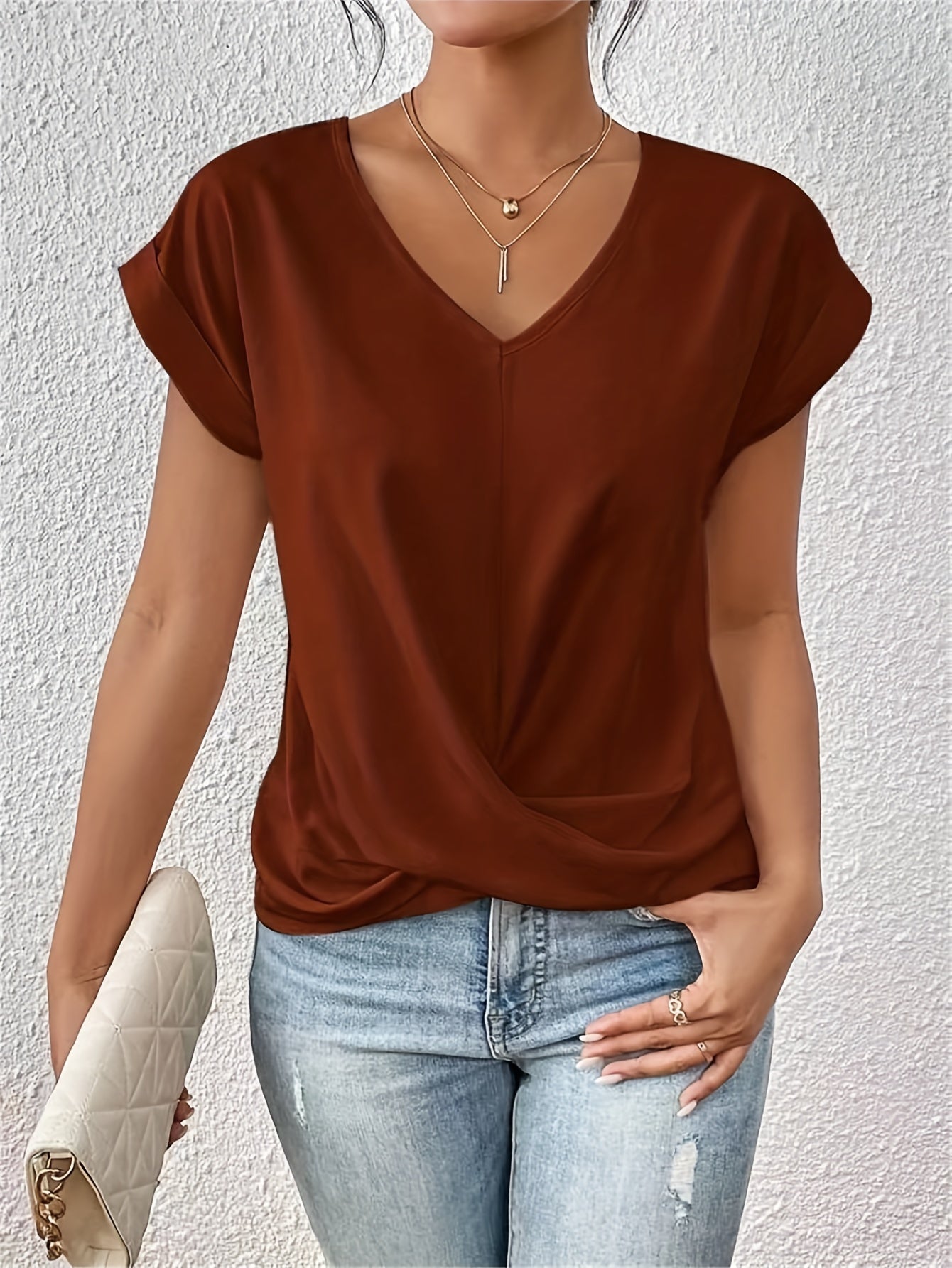 Isabella | Casual T-shirt met sweetheart halslijn (1+1 Gratis)