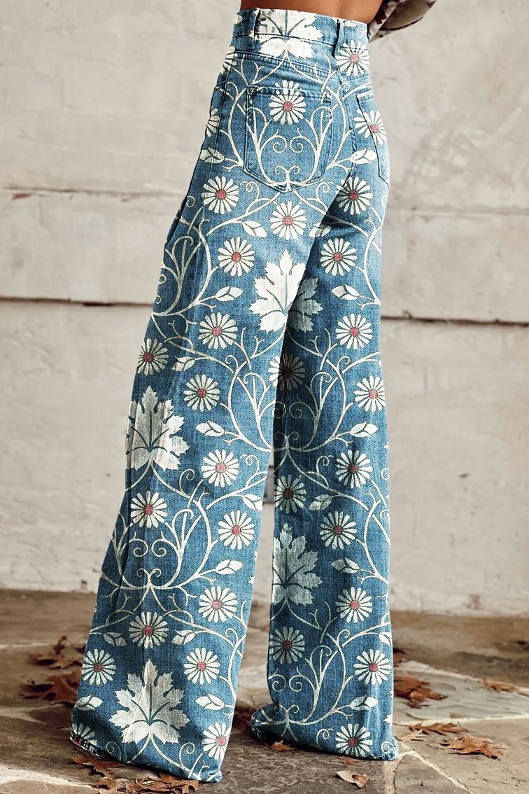 ATTONNA| Flower Vintage Broek