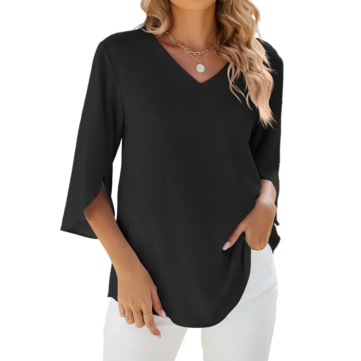 JULIETTE | Dames Blouse met V-hals