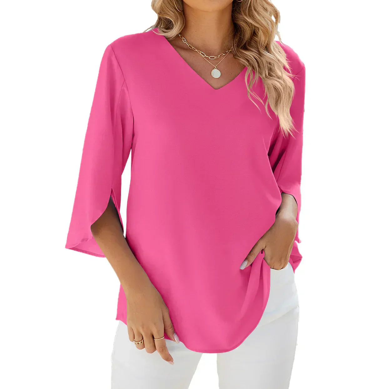 JULIETTE | Dames Blouse met V-hals
