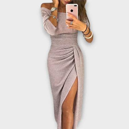 Mila – Elegante Off-Shoulder Jurk